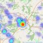 John German - Ashby de la Zouch listings heatmap