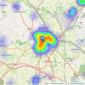 John German - Lichfield listings heatmap