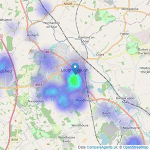 John German - Loughborough listings heatmap