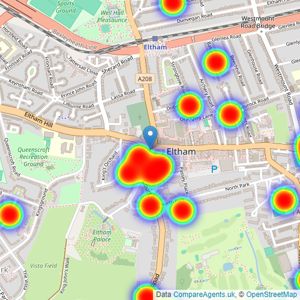 John Payne - Eltham listings heatmap