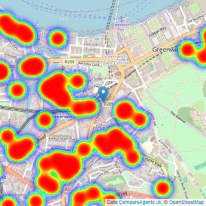 John Payne - Greenwich listings heatmap