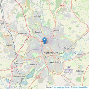 John Pye Property - Nottingham listings heatmap