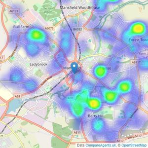 John Sankey - Mansfield listings heatmap