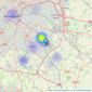 John Shepherd - West Midlands - Land and New Homes listings heatmap