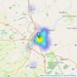 John Taylors - Louth listings heatmap