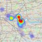 JOHNS&CO - Canary Wharf listings heatmap