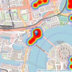 JOHNS&CO - New Providence Wharf listings heatmap