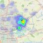 Johnsons and Partners - Gedling listings heatmap