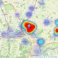 Jonathan Hunt Estate Agency - Ware listings heatmap