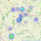 Jones & Associates - Pershore listings heatmap