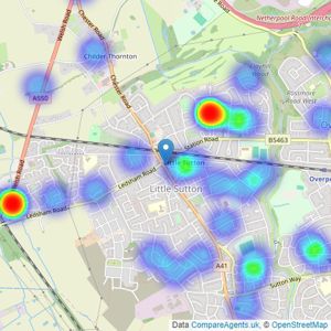 Jones & Chapman - Little Sutton listings heatmap