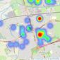 Jones & Chapman - Moreton listings heatmap