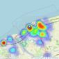 Jones & Redfearn - Rhyl listings heatmap