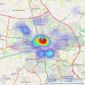 Jones Cameron Estate Agents - Preston listings heatmap