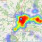 Jones Robinson - Newbury listings heatmap