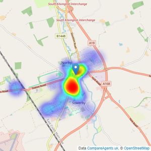 Joplings - Thirsk listings heatmap