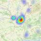 Jordan & Mason - Salisbury listings heatmap