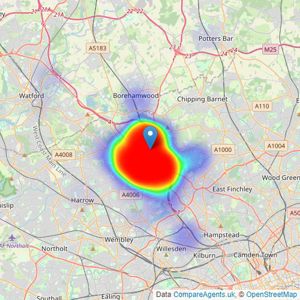 Joseph Scott - Edgware listings heatmap