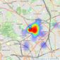 JTM Homes - London listings heatmap