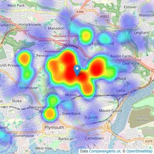 Julian Marks - Plymouth listings heatmap