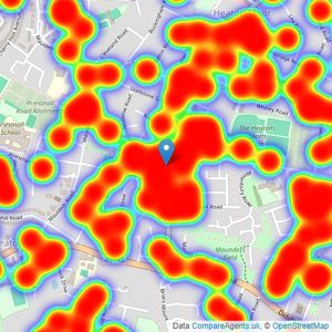 Julian Wadden - Heaton Moor listings heatmap