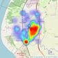 Karen Parks Sales and Lettings - Formby listings heatmap