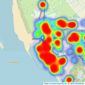 Karl Tatler Estate Agents - West Kirby listings heatmap