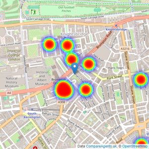 Kaye & Carey - London listings heatmap