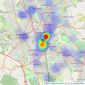 Keates - Stoke On Trent listings heatmap