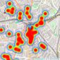 Keating Estates - Brixton listings heatmap