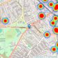 Keating Estates - Clapham listings heatmap