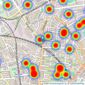 Keatons - Kentish Town listings heatmap