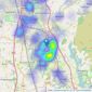 Keenans Estate Agents - Chorley listings heatmap