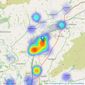 Keenans Estate Agents - Clitheroe listings heatmap