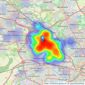 Keenans Estate Agents - Swinton listings heatmap