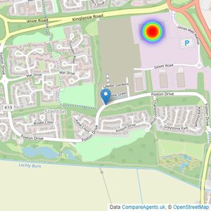 Keepmoat Homes listings heatmap