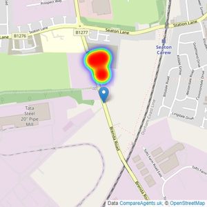 Keepmoat Homes listings heatmap