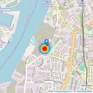 Keepmoat Homes listings heatmap