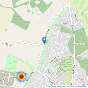 Keepmoat Homes listings heatmap