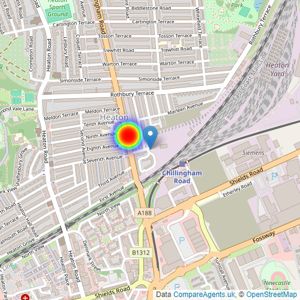 Keepmoat Homes listings heatmap