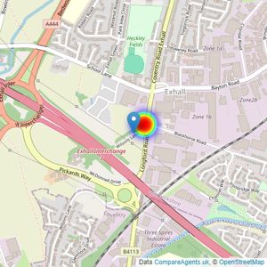 Keepmoat listings heatmap