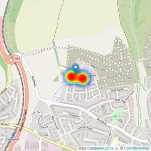 Keepmoat listings heatmap