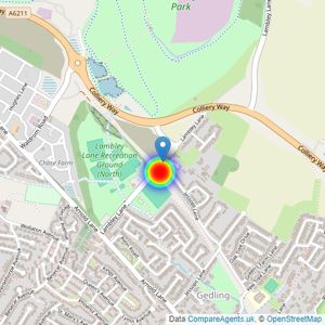 Keepmoat listings heatmap