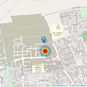 Keepmoat listings heatmap