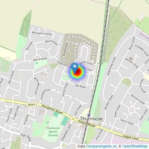 Keepmoat listings heatmap