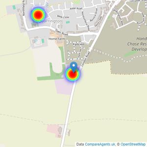 Keepmoat listings heatmap