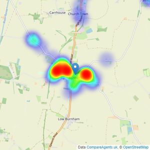 Keith Clough - Epworth listings heatmap