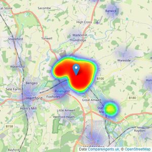 Keith Ian - Ware listings heatmap