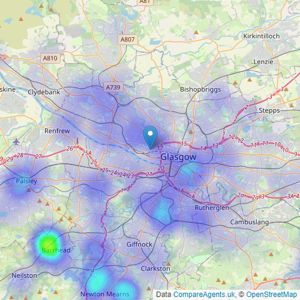 Keller Williams - Scotland listings heatmap