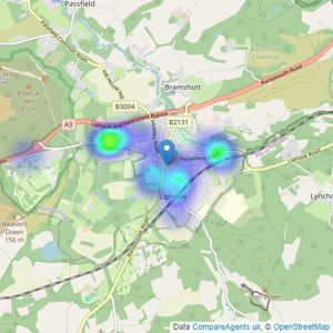 Kelway Law Estate Agents - Liphook listings heatmap